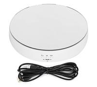 10KG Load Bearing Rotating Turntable Display Stand, 2 Gears Speed, Two Way Rotation for Jewelry and Phone - Stable Low Noise Operation, Adjustable Rotation Angle for Showcases