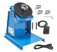 10KG Rotary Welding Positioner - 0-90° Tilting Turntable with 2-20 RPM Adjustable Speed & Foot Switch for Annular Pipe Welding and Fabrication