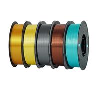 10KG Silk Filament Mix-Color Set 1.75mm Clog-Free Shiny Special Color 3D Printer Filament,1kg Spool Fit Most Printe(10kg Silk PLA Green)