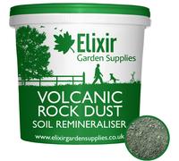 (10kg, Tub) Elixir Gardens | Volcanic Rock Dust Organic Fertiliser | Soil Re-Mineraliser and Compost Activator | 500g - 25kg