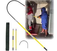 10kV 35kV 110kV 220kV High Voltage Insulated Electrical Rescue Hook for Anti-electric, 3.3/4.9/6.5/9.8 ft Long Pole, Opening Size 45cm/17.7in(3.3ft/1m)