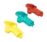 10KV 3Pcs Silicone Rubber High Voltage Arrestor Terminal Insulation Cover Cap Set 1/2 30° 380V, Water Proof, Sun Proof, Aging Resistant, Heat Resistant, Simple Installation Design