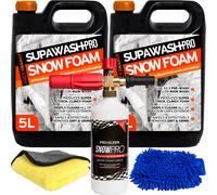 (10L, 1 x ProKleen Karcher Lance, 1 x Mitt & 1 x Cloth) SupaWash-Pro Orange Snow Foam Detailing Kits