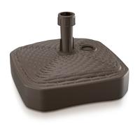 (Brown, Square) 10L 12L Rattan Plastic Parasol Base Umbrella Stand