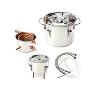 10L 2Gal Home DIY Alcohol Distiller Moonshine Ethanol Copper Still Stainless Kit Still Stainless Brewing Equipment