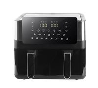 10L Air Fryer Dual Basket - Digital Touchscreen, Smart Sync Finish, Auto Shutoff, 2 Independent Nonstick Dishwasher-Safe Frying Baskets - Digital Double Air Fryer - Black
