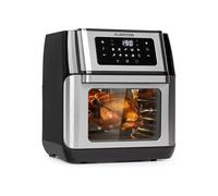 10L Air Fryer Kitchen Power deep cooker 360 rotation 1500W black Silver