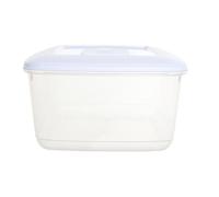 10L Airtight Food Storage Container with Lid - BPA-Free Plastic Square Box | Fridge, Freezer, Microwave & Dishwasher Safe | Dry Food, Flour, Cereal, Pasta, Meal Prep Organizer (Pack 1)