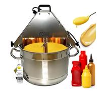 10L Automatic Sauce Stirrer Machine with Double Paddle, Scraping Bottom, Fan, Lighting for Jam, Custard Cream, Solid Ingredients