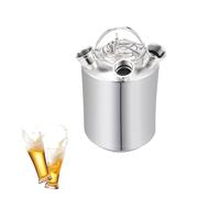 10L Beer Cleaning Barrel, 3 Head Stainless Steel Cleaning Container, Beer Cleaning Keg for Home Brewing, Hotel Bar, Pub