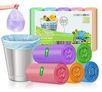 10L Bin Bags Small Garbage Bags Bathroom Pedal Bin liners Wastebasket Bins bags for Kitchen,Office,Colorful,110 Count