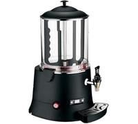10L Commercial Hot Chocolate Dispenser and Beverage Warmer, Electric Heating Machine with LCD Display, Stainless Steel Construction, Black