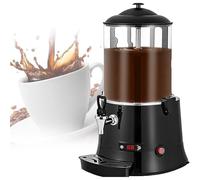 10L Commercial Hot Chocolate Dispenser Machine 220V with Temperature Control 30-90°C | Electric Chocolate Fountain & Beverage Maker | Stainless Steel for Cafe Hotel Catering