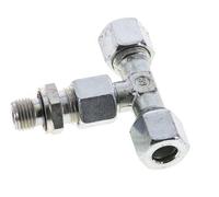 10L & G1/4'' Zink plated Steel T-Shape Tee Cutting Fitting with Male Threads 315 bar Adjustable ISO 8434-1