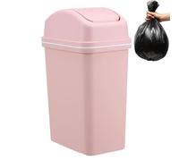10L Kitchen Trash Can with Lid, Leak-Proof Swing Top Garbage Bin, Countertop Waste Bin for Coffee Grounds, Modern Design for Home & Office