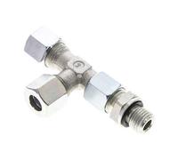 10L & M14x1.5 Zink Plated Steel Right Angle Tee Cutting Fitting with Male Threads 315 bar Adjustable ISO 8434-1