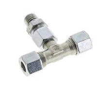 10L & M14x1.5 Zink plated Steel T-Shape Tee Cutting Fitting with Male Threads 315 bar Adjustable ISO 8434-1