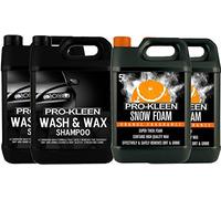 10L of Pro-Kleen Wash & Wax With Carnauba & 10L Orange Snow Foam - Extremely Powerful & Easy To Use