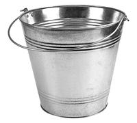 10L Pail Heavy Duty Galvanised Steel Metal Bucket Water Coal Fire Greenhouse