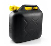 10L Plastic Fuel Jerry Can with Flexible Pouring Spout | HDPE Petrol & Diesel Fuel Container | Leak-Proof Black Jerry Can for Car, Motorcycle, Generator & Garden Equipment