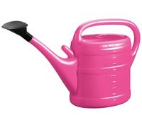 10L Plastic Watering Can with Long Spout Large Capacity Garden Watering Jug for Indoor & Outdoor Use Sturdy, Easy-Pour Water Can - Pink
