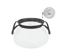 10L Portable Water Bucket 15D Nylon Leak-Proof | 10L large capacity, wide opening design, easy to fill and clean, perfect for washing dishes(White)