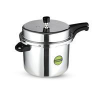 10L Pressure Cooker Indian Rice Cooker Aluminium Casserole Stock Pot Royalford Silver One Size
