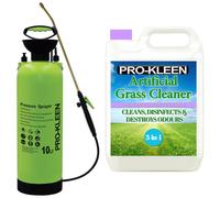 10L Pump Pressure Sprayer & Lavender Scent Artificial Grass Cleaner 5L ProKleen Lavender One Size