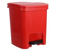 10L Rectangular Plastic Trash Can with Lid - Modern Kitchen & Home Waste Bin Practical Flip Top Design Space-Saving Garbage Container for Easy Use