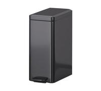10L Slim Stainless Steel Step Trash Can with Soft-Close Lid, Removable Inner Bucket - Perfect for Bathroom, Kitchen, Living Room & Compact Spaces - Stylish, Durable Waste Bin for Modern Home