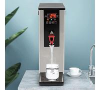 10L Stainless Steel Electric Commercial Water Boiler and Dispenser - Hot Water Machine with LCD Display and Faucet for Tea, Coffee, Water - 2400W, Silver