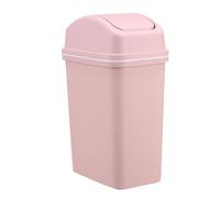 10L Swing Lid Trash Can - Leak-Proof Kitchen & Bathroom Bin Sleek Bedroom Waste Basket Compact & Garbage Solution for Easy Clean-Up & nization