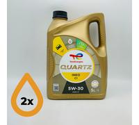 10L TotalEnergies Quartz INEO C1 5W-30 Total Engine Oil - 2 x 5 Litres