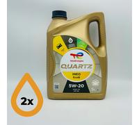 10L TotalEnergies Quartz INEO ECOB 5W-20 Total Engine Oil - 2 x 5 Litres