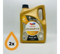 10L TotalEnergies Quartz Racing 10W-50 Total Engine Oil - 2 x 5 Litre