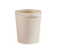 10L Trash Can Plastic Waste Bin for Home Kitchen Bathroom Office Open Top Design Beige Garbage Container Stylish and Functional Trash Solution