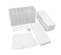 10L Wall Mounted Rice Dispenser with 6 Grid Cereal Jars, Sealed Dry Food Storage Container, Pressed Grain Dispenser for Home Kitchen, Transparent PP Material