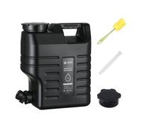 10L Water Container Dispenser with Tap Outdoor Hiking Container, black