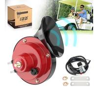 10L0L 12 Volt Golf Cart Horn Kit for Yamaha EZGO Club Car or UTV Universal Waterproof Electric Snail Horn Floor Mount Button Switch, Adjustable Loud