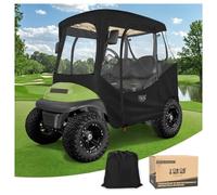 10L0L 600D Golf Cart 2 Passenger Driving Enclosure for Club Car DS & Precedent, 4-Sided Clear Window Rain Snow Golf Cart Covers All Weather Waterproof Windproof