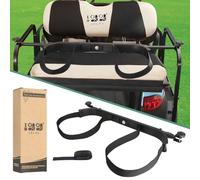 10L0L Adjustable Golf Bag Attachment Golf Bag Holder Bracket Rack Fits Most of Golf Cart Rear Seat Black