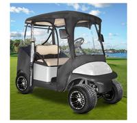 10L0L Deluxe Golf Cart Enclosure for 2 Seater Club Car Precedent, DS, Onward and Tempo, 600D Waterproof and Windproof Golf Buggy Rain Cover with 4