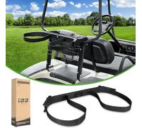 10L0L Golf Bag Attachment, No Driling Golf Cart Bag Holder for 1987-Up Club Car DS Gas & Electric, Golf Buggy Rear Seat Bag Holder Bracket Rack Assembly,OEM#1013935