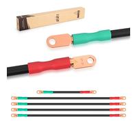 10L0L Golf Cart Battery Cable Set 4GA for Yamaha G22,48V. (5pcs,4 Long +1 Short)