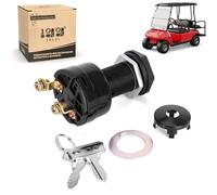 10L0L Golf Cart Ignition Switch 2-PIN for 36V - 48V Electric Golf Cart Club Car DS (1996 Up) Replacement Part 101826201 - with 2pcs Club Car Key