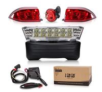 10L0L Golf Cart LED Light Kit for Club Car Precedent 2004-2008.5, Headlight Taillight Turn Signal Brake Lights Horn Bumper Upgrade Kit