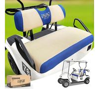 10L0L Golf Cart Seat Covers Kit, for Club Car DS and EZGO TXT RXV Original Front Seat Cushion, Breathable Fabric Material Keep Cool in Summer, No Need to Use Gun Nails