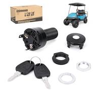 10L0L Golf Cart Starter Ignition Switch for Club Car Precedent 2004+ Electric Golf Cart, with Standard Keys, OEM# 10250860, 11012505