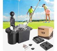 10L0L Portable Golf Ball Washer Golf Club Washer/Golf Ball Cleaner,Universal fit for Yamaha EZGO, Club Car,Detachable Base Bracket,Easy to Move