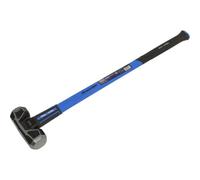 Loops 10lb Sledge Hammer - Fibreglass Handle - Rubber Grip - Drop Forged Carbon Steel in Metallics Loops Metallics